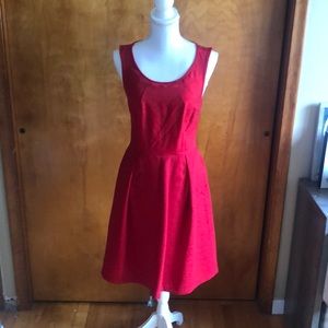 Red Cut-out Back Dress